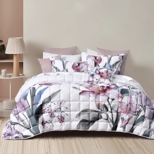 Carmela White Polyester Bedspread Set
